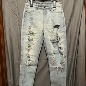 American Eagle Distressed Light Wash Jeans
